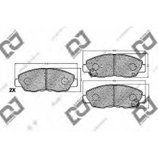 BP1114 DJ PARTS Комплект тормозных колодок, дисковый тормоз