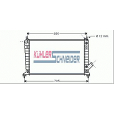 2003001 KUHLER SCHNEIDER Радиатор, охлаждение двигател