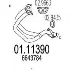 01.11390 MTS Труба выхлопного газа