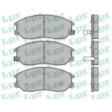 05P1448 LPR Комплект тормозных колодок, дисковый тормоз