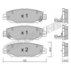 775.0 TRUSTING Комплект тормозных колодок, дисковый тормоз