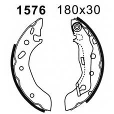01576 BSF Комплект тормозных колодок