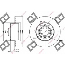 BD1327 DJ PARTS Тормозной диск