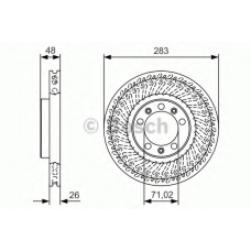 0 986 479 C33 BOSCH Тормозной диск