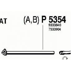 P5354 FENNO Труба выхлопного газа