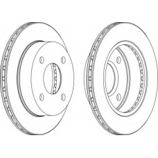 DDF770-1 FERODO Тормозной диск