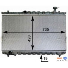 8MK 376 762-331 HELLA Радиатор, охлаждение двигателя