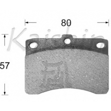 D0004 KAISHIN Комплект тормозных колодок, дисковый тормоз