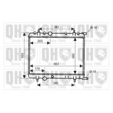 QER2076 QUINTON HAZELL Радиатор, охлаждение двигателя