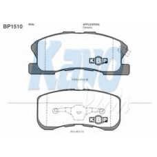 BP-1510 KAVO PARTS Комплект тормозных колодок, дисковый тормоз