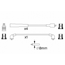 0 986 357 129 BOSCH Комплект проводов зажигания