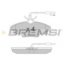 BP2686 BREMSI Комплект тормозных колодок, дисковый тормоз