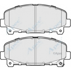 PAD1693 APEC Комплект тормозных колодок, дисковый тормоз