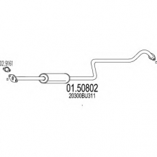 01.50802 MTS Средний глушитель выхлопных газов
