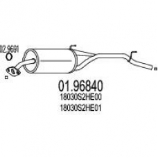01.96840 MTS Глушитель выхлопных газов конечный