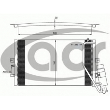 300624 ACR Конденсатор, кондиционер