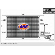 53619 AHE Конденсатор, кондиционер