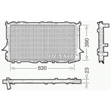 DRM02002 DENSO Радиатор, охлаждение двигателя