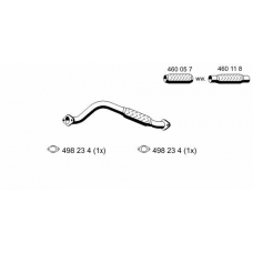 341509 ERNST Труба выхлопного газа