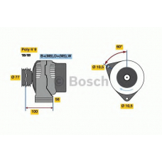 0 124 615 057 BOSCH Генератор