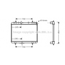 PEA2330 AVA Радиатор, охлаждение двигателя
