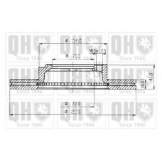 BDC4582 QUINTON HAZELL Тормозной диск