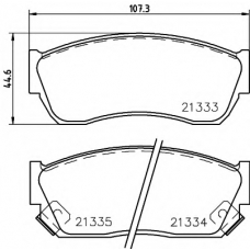 8DB 355 005-711 HELLA PAGID Комплект тормозных колодок, дисковый тормоз