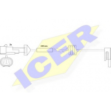 610235 E C ICER Сигнализатор, износ тормозных колодок