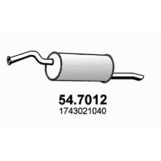 54.7012 ASSO Глушитель выхлопных газов конечный