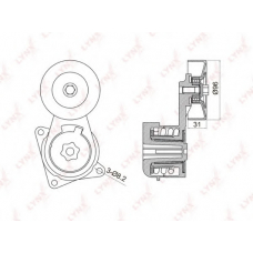 PT-3046 LYNX Ролик руч.ремня lexus gs300-40