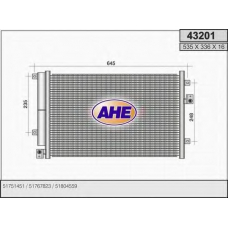 43201 AHE Конденсатор, кондиционер