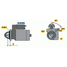 0 986 020 131 BOSCH Стартер