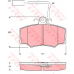 GDB1045 TRW Комплект тормозных колодок, дисковый тормоз