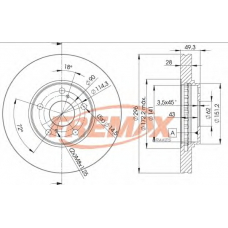 BD-4401 FREMAX Тормозной диск