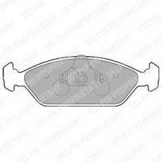 LP1805 DELPHI Комплект тормозных колодок, дисковый тормоз