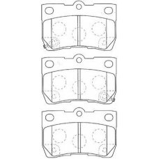 A2N118 AISIN Комплект тормозных колодок, дисковый тормоз