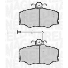 363916060119 MAGNETI MARELLI Комплект тормозных колодок, дисковый тормоз