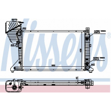 62597 NISSENS Радиатор, охлаждение двигателя