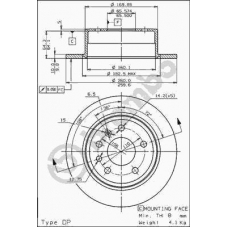 08.5879.10 BREMBO Тормозной диск