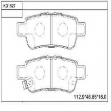 KD1527 ASIMCO Комплект тормозных колодок, дисковый тормоз