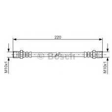 1 987 476 090 BOSCH Тормозной шланг