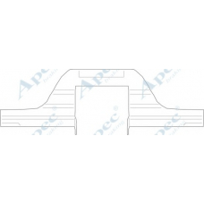 KIT1152 APEC Комплектующие, тормозные колодки