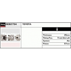 DC82754 DELCO REMY Тормозной суппорт