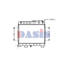 050350N AKS DASIS Радиатор, охлаждение двигателя