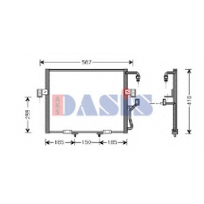 512080N AKS DASIS Конденсатор, кондиционер