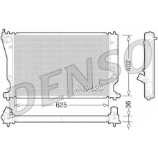 DRM50073 DENSO Радиатор, охлаждение двигателя