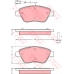 GDB1482 TRW Комплект тормозных колодок, дисковый тормоз