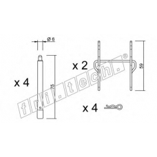 KIT.086 fri.tech. Комплектующие, колодки дискового тормоза