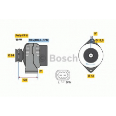 0 986 080 380 BOSCH Генератор