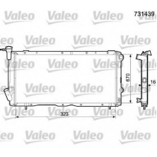 731439 VALEO Радиатор, охлаждение двигателя